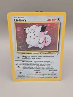 Clefairy 6/130 Holo Rare Base Set 2 Pokemon - Image 1