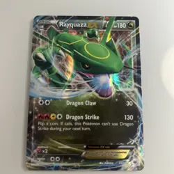 Rayquaza-EX - 60/108 - Holo Rare ex LP, English Pokemon Roaring Skies - Image 1