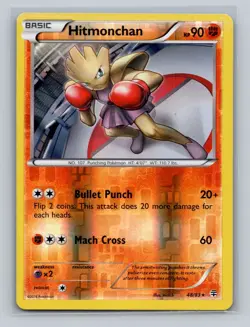 Pokemon - Hitmonchan - 48/83 - Reverse Holo Rare - Generations - LP - Image 1