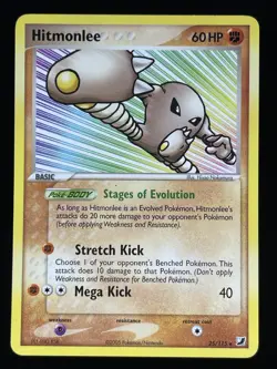 Pokemon TCG Hitmonlee EX Unseen Forces 25/115 Regular Rare LP - Image 1