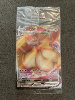 SEALED Eevee VMAX SWSH087 Black Star Promo Full Art Holo Pokemon TCG 2021 NM - Image 1