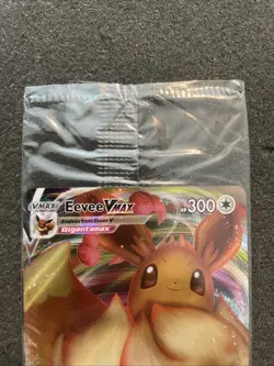 SEALED Eevee VMAX SWSH087 Black Star Promo Full Art Holo Pokemon TCG 2021 NM - Image 4