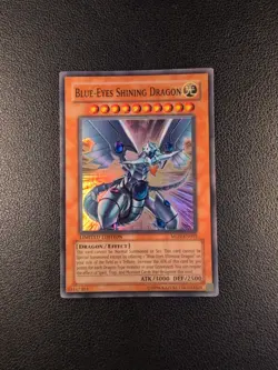 Blue Eyes Shining Dragon MOV-EN001 YU GI OH Lp - Image 1