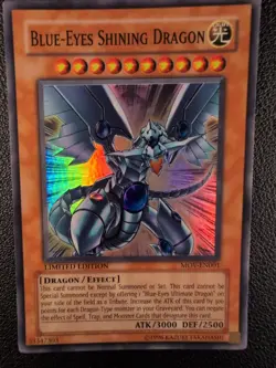 Blue Eyes Shining Dragon MOV-EN001 YU GI OH Lp - Image 2