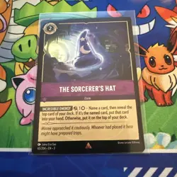 2024 DISNEY LORCANA INTO THE INKLANDS THE SORCERER'S HAT 65/204 RARE (NON-FOIL) - Image 1