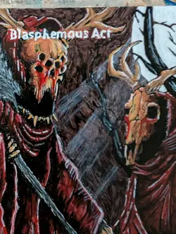 "Hymns in Dissonance" Blasphemous Act Altered Magic the Gathering Card - Image 2