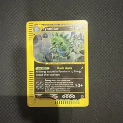 Pokemon TCG Expedition Base Set Tyranitar Holo Card 29/165 - Image 1