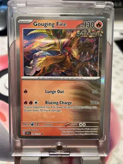 Pokemon TCG Gouging Fire Card 038/191 SV08 Surging Sparks holo - Image 1
