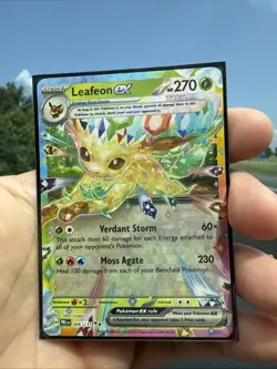 Pokemon TCG Leafeon EX Prismatic Evolutions Double Rare Holo Card 006/131 - Image 1