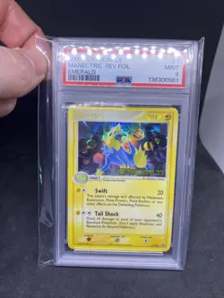 Manectric 7/106 EX Emerald 2005 Reverse Holo Rare Pokemon Card TCG PSA 9 Mint - Image 1