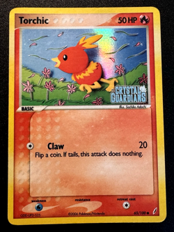 Torchic 65/100 EX Crystal Guardians Pokemon Card Reverse Holo Foil Rare HP - Image 1