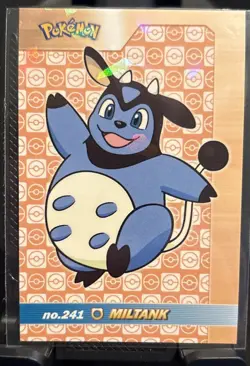 Rare Pokemon Shiny Full Art #241 Miltank Low Pop Cracked Ice Holo Card ⭐ - Image 1