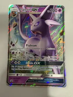 Pokemon TCG Espeon GX Full Art Ultra Rare Card Sun & Moon SM35 - Image 1