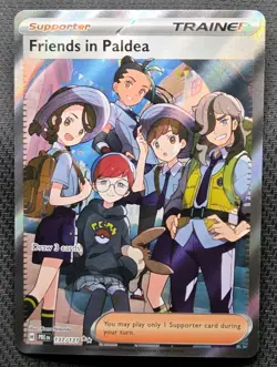 Pokemon Trainer Friends in Paldea Ultra Rare Holo Card 137/131 NM Pack Fresh! - Image 1