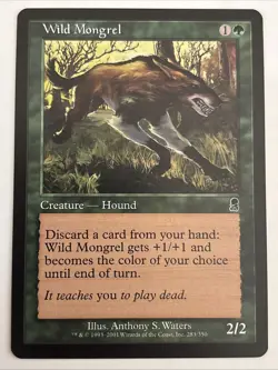 MTG Odyssey Wild Mongrel 283/350 MP - Image 1