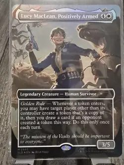 Lucy MacLean, Positively Armed -FOIL- Fallout Secret Lair SLD MTG - NM - Image 1