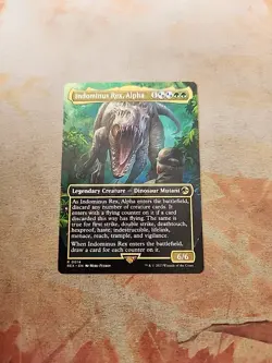 Indominus Rex, Alpha Borderless Universes Beyond Jurassic World MTG NM - Image 1
