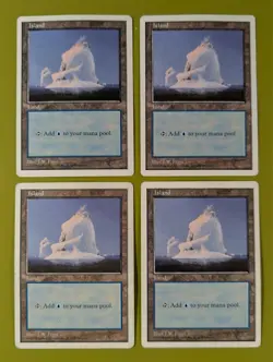 Island (437) x4 Fifth Edition 5th 4x Magic the Gathering MTG White Border - Image 1
