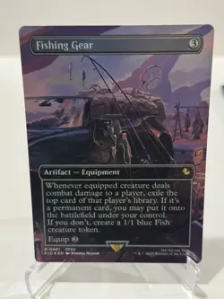 Fishing Gear Foil Borderless Final Fantasy MTG NM - Image 1
