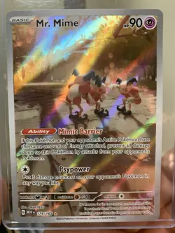 Mr. Mime 179/165 Scarlet & Violet Illustration Rare Pokemon TCG Card - Image 4