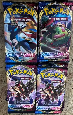 40x Pokemon TCG Sword And Shield Base Loose Booster Packs Sealed - Image 1