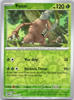 Pinsir 127/165 UC 151 Pokemon Reverse Holo Near Mint - Image 1