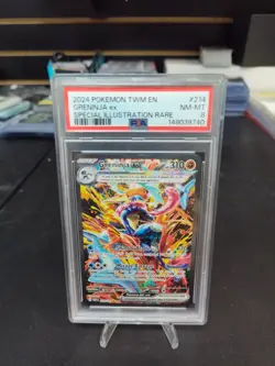 2024 POKEMON TWILIGHT MASQUERADE SPECIAL ILLUSTRATION RARE GRENINJA EX PSA 8 - Image 1