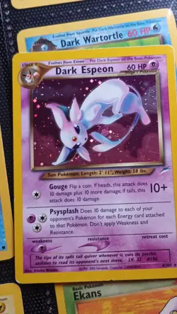 Pokemon Dark Espeon 60 HP Holo Rare 4/105 Neo Destiny Unlimited - Image 1