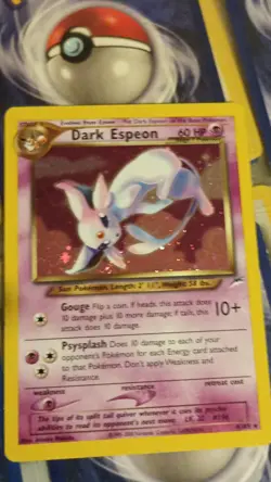 Pokemon Dark Espeon 60 HP Holo Rare 4/105 Neo Destiny Unlimited - Image 3
