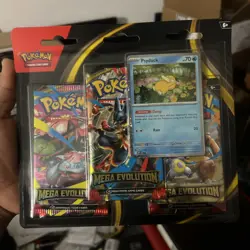 Pokemon TCG Psyduck Promo Mega Evolutions Triple Blister Sealed New - Image 1