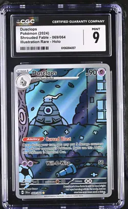 Dusclops 069/064 Illustration Rare Holo Shrouded Fable Pokemon CGC 9 Mint - Image 1