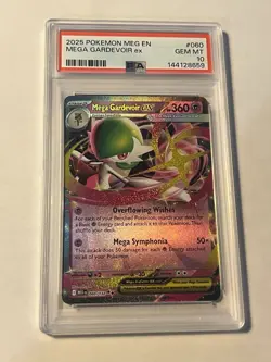2025 Pokemon Mega Gardevoir 60/132 Mega Evolutions EX PSA 10 - US SELLER - Image 1
