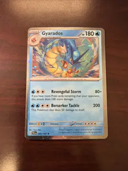 Pokemon SV02: Paldea Evolved #043/193 Gyarados Cosmos Holo Rare NM LP - Image 1