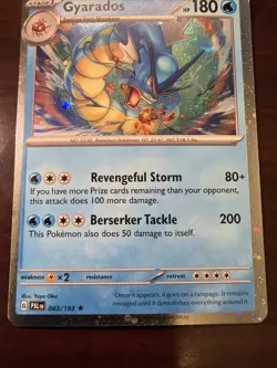 Pokemon SV02: Paldea Evolved #043/193 Gyarados Cosmos Holo Rare NM LP - Image 4
