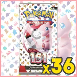 Pokemon TCG: Scarlet & Violet 151 MEW 36 Sealed Booster Packs SV MEW 151 - Image 1