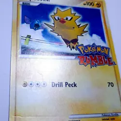 Pokemon TCG - Zapdos 8/16 (2009) Rumble Stamped RARE - LP - Image 4