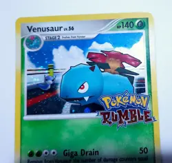 Pokemon TCG - Venusaur 1/16 (2009) Rumble Stamped RARE Holo Bleed - LP - Image 3