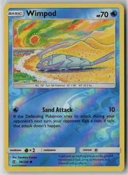 Wimpod 50/236 Pokemon Unified Minds Reverse Holo Near Mint 1 - Image 1