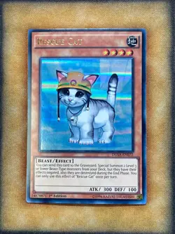 Yugioh Rescue Cat DUSA-EN072 Ultra Rare 1st Ed NM - Image 1