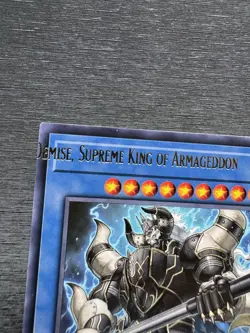 YuGiOh! Demise, Supreme King Of Armageddon CYHO - Error Misprint Name Shift NM - Image 3