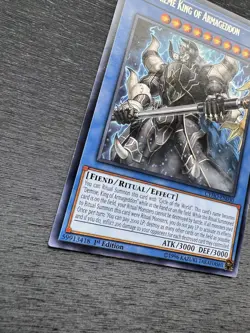 YuGiOh! Demise, Supreme King Of Armageddon CYHO - Error Misprint Name Shift NM - Image 5