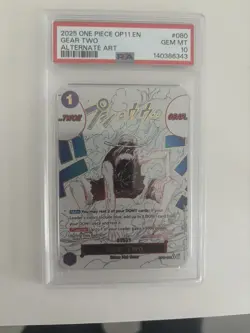 Gear Two Manga Event OP11-080 PSA 10 One Piece TCG - Image 1