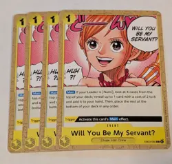 4x Will You Be My Servant EB03-060 C | EB: Heroines Edition | One Piece TCG | EN - Image 1