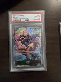 Kalifa (081) (Alternate Art) OP03-081 Pillars of Strength Foil PSA10 - Image 1