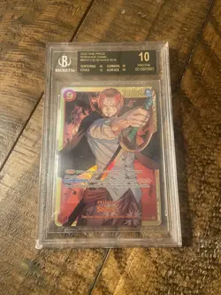 2022 One Piece Shanks SEC OP01-120 BGS 10 BLACK LABEL Romance Dawn English - Image 1