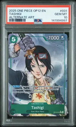 Tashigi 031 Alternate Art One Piece Op12-legacy Of The Master One Piece PSA 10 - Image 1