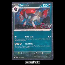 Zoroark 062/086 - 2025 White Flare Promo Stamped Holo - Pokemon Card NM - Image 1