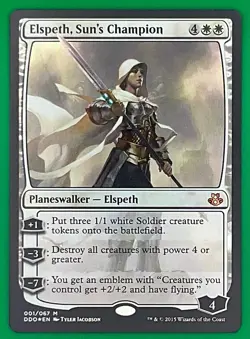 MTG - FOIL Elspeth, Sun’s Champion - Duel Elspeth vs Kiora - NM - MAGIC CARD - Image 1