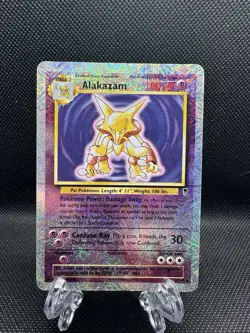 Pokemon Alakazam Legendary Collection Holo Rare Reverse Holo 1/110 Card - Image 1