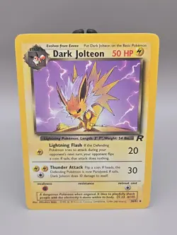 Dark Jolteon 38/82 - Uncommon Non Holo - Team Rocket Pokemon Card - Image 1